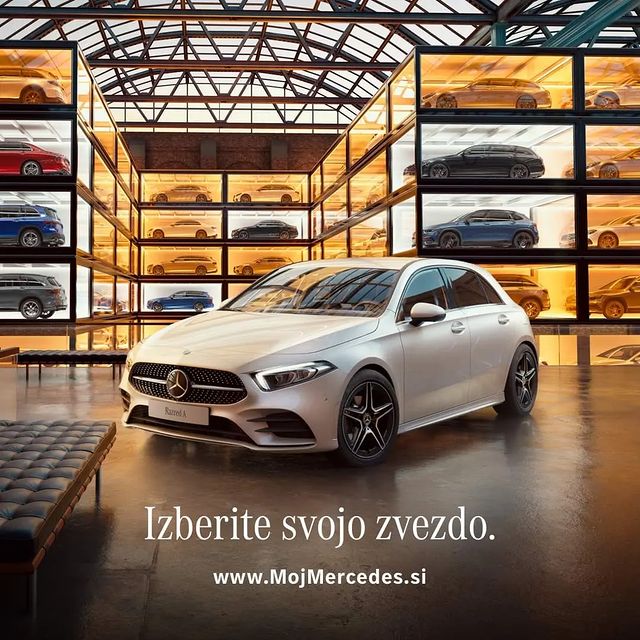 // Izberite svojo zvezdo //
Preverite aktualno ponudbo vozil Mercedes-Benz na zalogi in odpeljite svojega takoj: www.mojmercedes.si