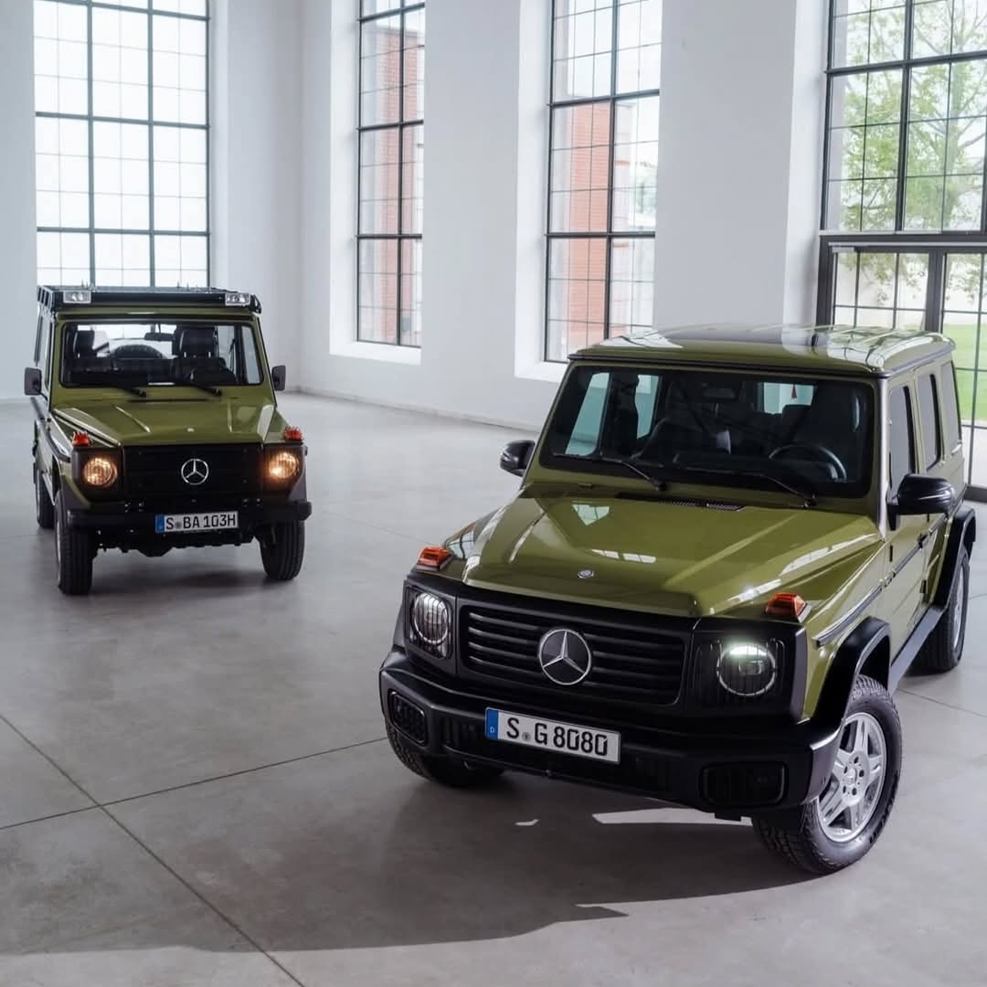 Dve obdobji, ena legenda. Nova posebna edicija razred G STRONGER THAN THE 1980s črpa navdih iz preteklosti in obuja legendarne oblikovalske elemente modela 208 GE.
#GClass #StrongerThanTime
